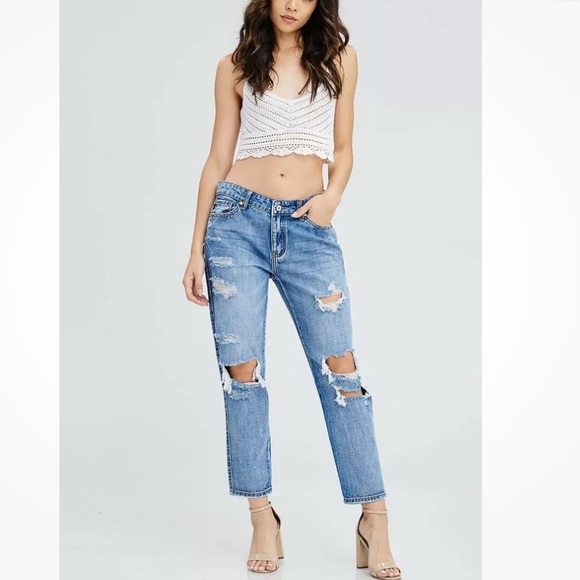VICI KanCan distressed boyfriend jeans - Picture 2 of 11